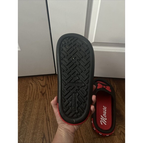 Disney Women Minnie Mouse Bow Comfort Slide Sandal Size 11 - Picture 5 of 7